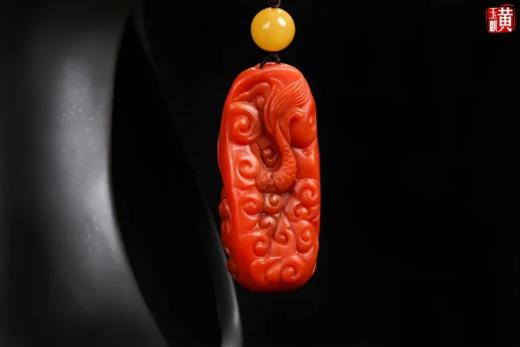 南红【瑞龙戏珠】吊坠 配精美编织挂绳 商品图3