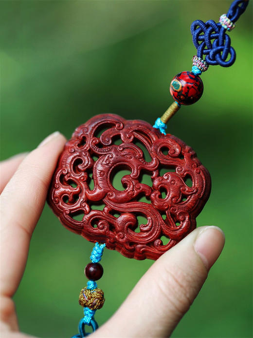 4.8cm 凤凰来仪°紫檀车挂 商品图3