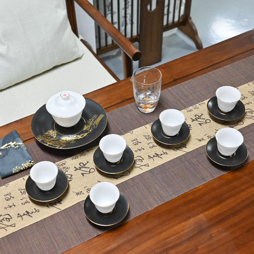 羽诗制造出品 松风煮茗套装茶具茶巾文创礼盒 商品图0