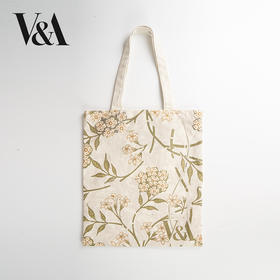 V&A博物馆威廉莫里斯系列 茉莉小清新帆布包购物袋