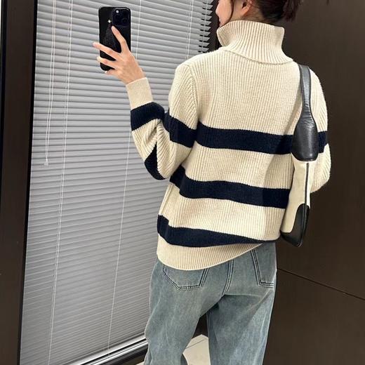 【2024年上新】时尚半翻领拉链毛衣  一个领口三种造型 宽松版型藏肉显瘦 软糯舒服 百搭好穿 商品图3