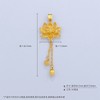 【限时7.5折】【定价黄金】足金999 #两世欢 #小红书 5G黄金两世欢吊坠莲蓬莲蕊流苏莲花吊坠（不含链）(AG5GDZ00146)（预售产品下单后不退款不退货不换货不补差价） 商品缩略图4
