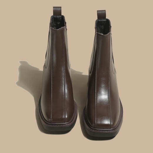 品质好货 | Safiya/索菲娅2023秋冬季新款百搭复古加绒瘦瘦切尔西弹力靴 SF34118781 商品图5