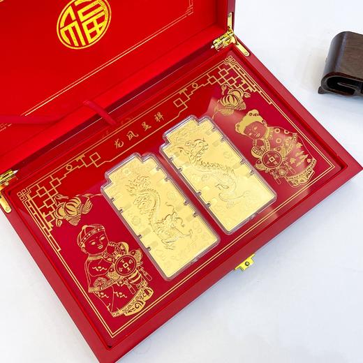 【限时克减150元】足金#婚庆 龙凤呈祥摆件礼盒婚庆礼盒陪嫁嫁妆订婚喜结良缘摆件礼盒（配精美包装/手提袋、NGTC国检证书)(ATBJ00023)（预售产品下单后不退款不退货不换货不补差价） 商品图1