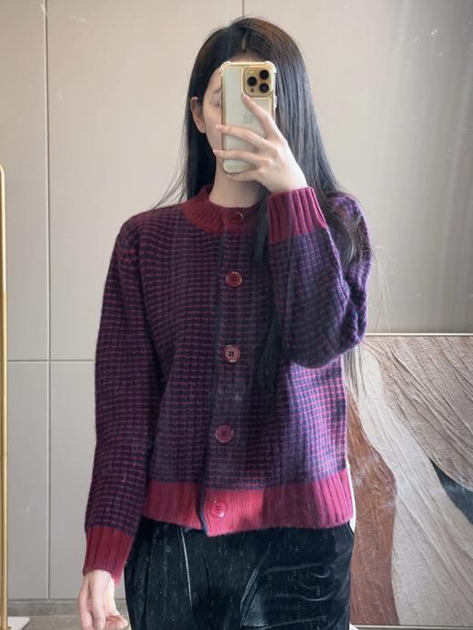 新紫红羊绒衫 商品图0