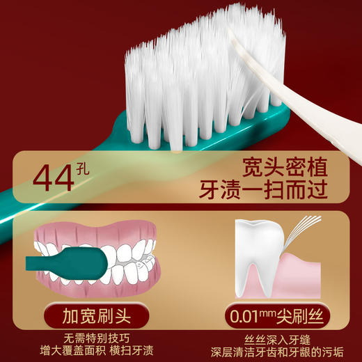 【买一盒送一盒 国潮风牙刷】本命年国潮牙刷家用送人超细软毛成人高颜值独立装 国潮4支每盒礼盒装 商品图3