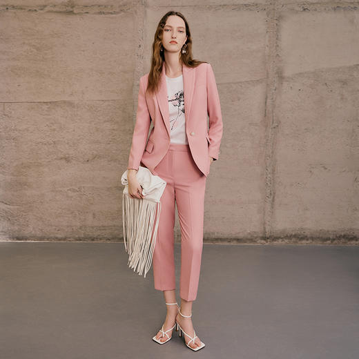 EITIE爱特爱春季新款通勤时尚百搭西装裤女7305012 商品图2