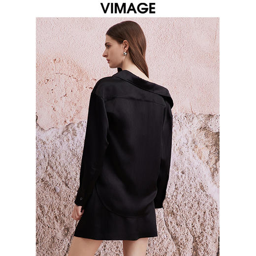 VIMAGE纬漫纪春季新款时尚大方修身显瘦通勤衬衫V2109704 商品图5