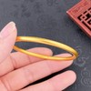 【限时克减150元】足金999.9 【油亮实心】古法传承(面宽约3.6-3.8mm)古法光圈古法素圈固口古法手镯(GFSZW00020-05)（预售产品下单后不退款不退货不换货不补差价） 商品缩略图2