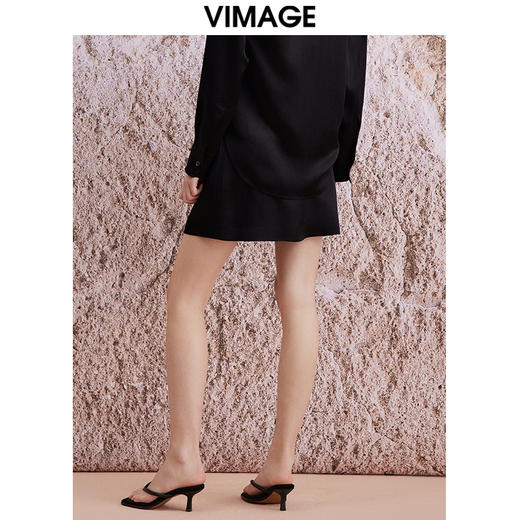 VIMAGE纬漫纪春季新款时尚气质显瘦百搭包臀半身裙V2106707 商品图3