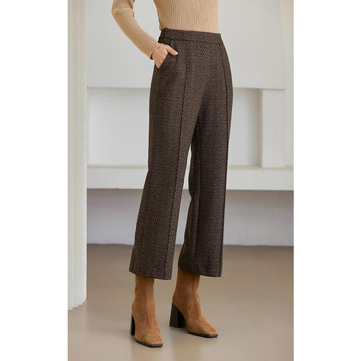 乔万尼新品直筒裤高级感显瘦休闲裤ET4F803 商品图3