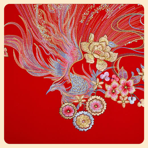 多喜爱婚庆刺绣装饰画  喜嫁装饰系列 比翼情深cs 商品图5