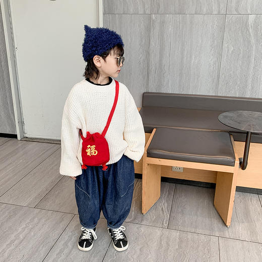 【龙年拜新春，洋气福袋小包包！】2024龙年洋气福袋宝宝拜年小包包，轻便男女儿童斜跨包装红包袋子，精致可爱又实用！ 商品图1