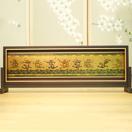 九龙送福纯银插屏摆件 九龙壁 福禄寿喜财五福章 中工美 南京造币 何超 商品图2