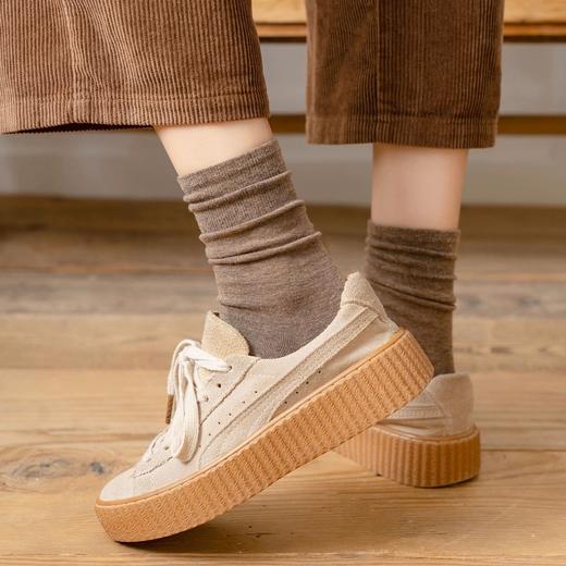 （需下单10双）【YW】无忧购（35元10双）韩版百搭ins潮日系复古堆堆袜中筒袜8006（截单后7天发货) 商品图1