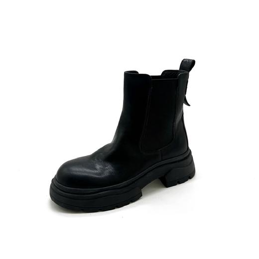 千百度秋冬厚底休闲简约切尔西靴单靴女靴A23529311 商品图0