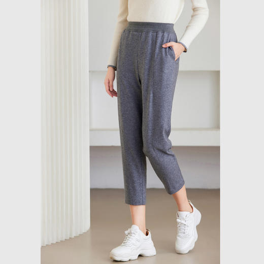 乔万尼绵羊毛哈伦裤时尚舒适休闲裤ET4F822 商品图2