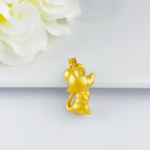 【限时7.5折】【定价黄金】足金 #儿童/宝宝 【精品】3D硬金鼠年生肖老鼠吊坠(V3DDZ00110)（预售产品下单后不退款不退货不换货不补差（预售产品下单后不退款不退货不换货不补差 商品图1