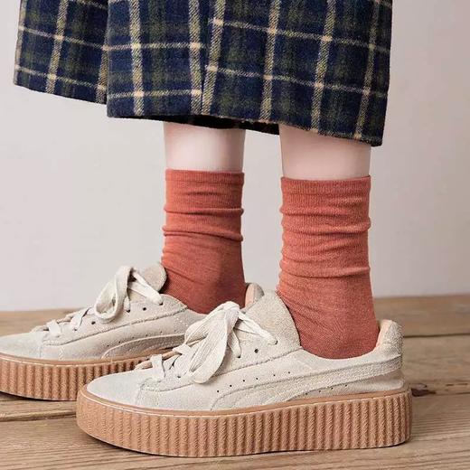 （需下单10双）【YW】无忧购（35元10双）韩版百搭ins潮日系复古堆堆袜中筒袜8006（截单后7天发货) 商品图4