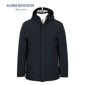 【专柜白鹅绒  】占姆士男士秋冬商务休闲白鹅绒羽绒服  一款2色  藏青/黑色