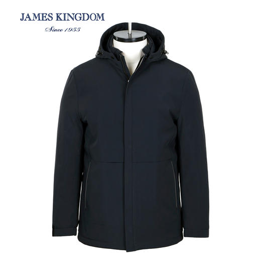 【专柜白鹅绒  】占姆士男士秋冬商务休闲白鹅绒羽绒服  一款2色  藏青/黑色 商品图0