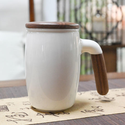 羽诗制造出品 书香致远套装笔记本白瓷杯文创礼盒 商品图1