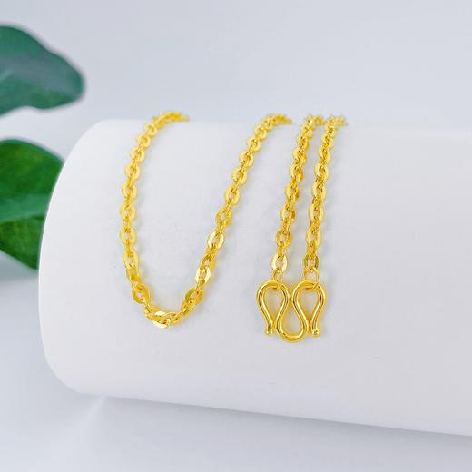 【限时克减150元】足金999.9 O字链项链(XL00008-08)补差价）补差价）预售产品下单后不退款不退货不换货不补差价 商品图1