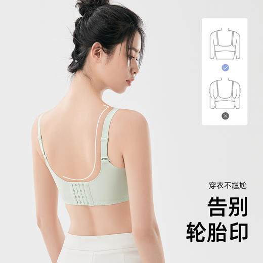 熳洁儿 大胸显小内衣云感棉聚拢舒适Q弹体验感蕾丝文胸23261510 商品图7