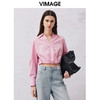 VIMAGE纬漫纪春季新款简约短款衬衫上衣V2109703 商品缩略图2