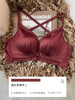 【极致性感，拒绝束缚】交叉美背，精致花边点缀，展现迷人背部线条。前扣设计，方便又快捷。小胸聚拢，加厚显大，收副乳效果出众。同时调整防下垂，让胸部更挺拔。一聚即拢，无钢圈超舒适，带你成为时尚焦点！ 商品缩略图5