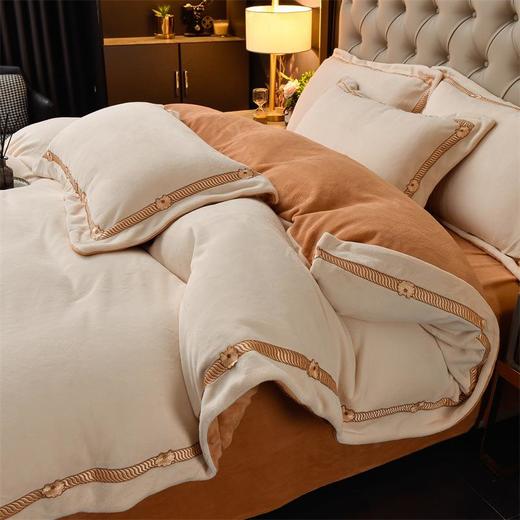 年货节！超厚高端全消光牛奶绒四件套加厚保暖双面绒婴儿绒冬季床上四件套 商品图2