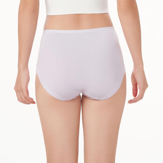 都市丽人基础系列宽版包覆内裤女棉质女士内裤中腰平角内裤LK45A3 商品图3