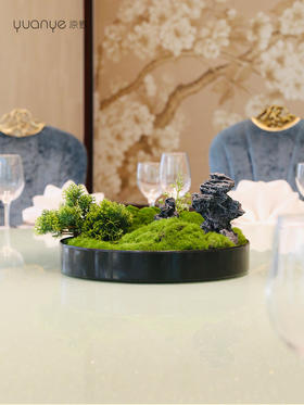 新中式酒店餐桌花摆花高档仿真花假花花艺摆件客厅圆桌摆设装饰花