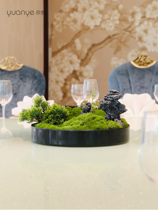 新中式酒店餐桌花摆花高档仿真花假花花艺摆件客厅圆桌摆设装饰花 商品图0