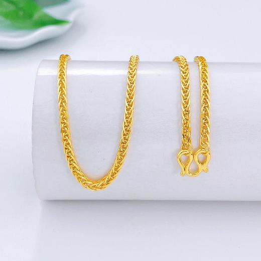 【限时克减150元】足金999.9 方肖邦链项链(XL00013-16)补差价）补差价）预售产品下单后不退款不退货不换货不补差价 商品图1