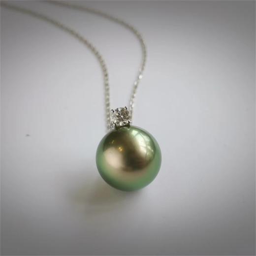 简洁系列【简约】单钻珍珠吊坠/经典作品 商品图0