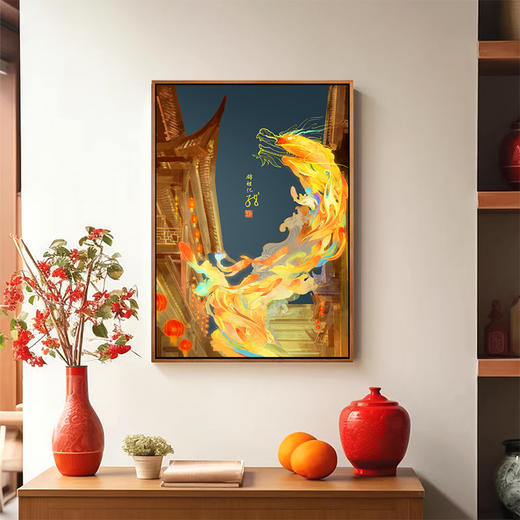 多喜爱数码布艺装饰画 新年特别款 锦鲤化龙cs 商品图2