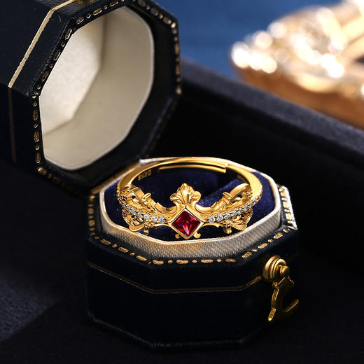 Victoria维多利亚早期 | 皇家石榴石戒指 商品图1