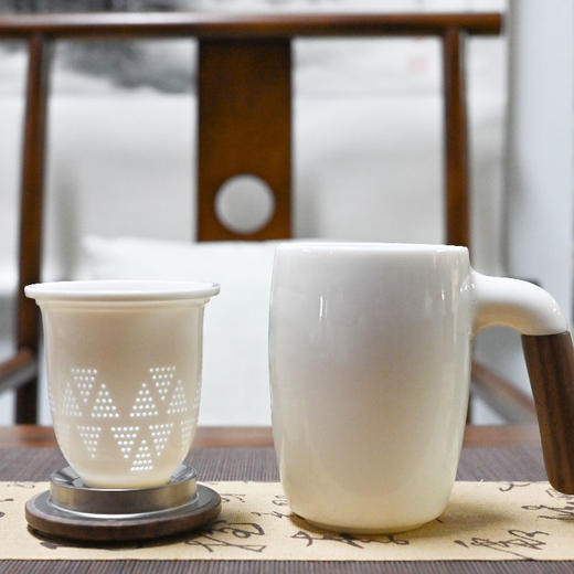 羽诗制造出品 书香致远套装笔记本白瓷杯文创礼盒 商品图2