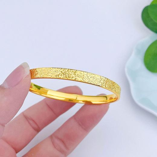 【限时克减150元】足金 #碎碎冰 # 【精品】3D硬金空心CNC固口碎碎冰手镯满天繁星手镯（面宽约5.9-6.3mm）(AR3DSZ00009)（预售产品下单后不退款不退货不换货不补差价） 商品图2