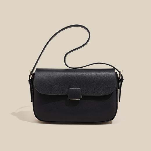 Safiya/索菲娅2024新款二层牛皮爆款时尚百搭小方包手机包女士单肩斜挎包 SF953029Y 商品图2