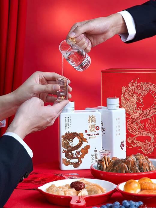 【摘要龙年 珍品礼盒装】摘要珍品龙年礼盒500ml*2酱香酒53° 商品图5