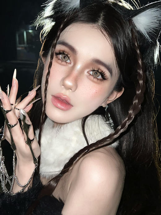 【中直径】Kitty Sundae-中古废土14.2mm【月抛 0-800度 无525/575】 商品图8