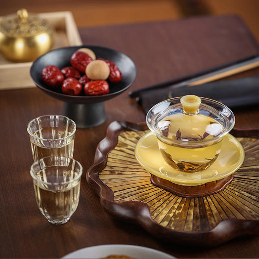 禾器晶彩·源荷盖碗 玻璃茶具 茶器 建议容量：165ml 商品图11