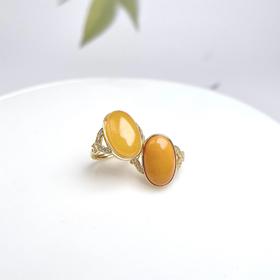 HZ*19722-S925蜜蜡戒指