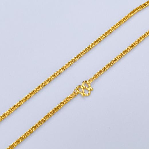 【限时克减150元】足金999.9 方肖邦链项链(XL00013-16)补差价）补差价）预售产品下单后不退款不退货不换货不补差价 商品图0