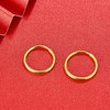 足金999.9 黄金空心光面耳圈(ES00029-06)（预售产品下单后不退款不退货不换货不补差价（预售产品下单后不退款不退货不换货不补差价 商品缩略图1