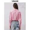 VIMAGE纬漫纪春季新款简约短款衬衫上衣V2109703 商品缩略图4