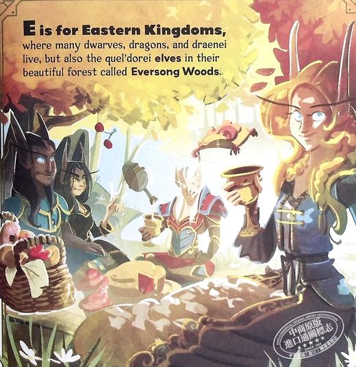 【中商原版】A代表艾泽拉斯 魔兽世界中的ABC 英文原版 Insight Editions Christie GoldenA is for Azeroth 商品图5