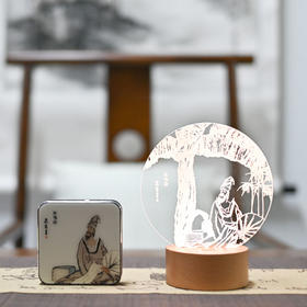 羽诗制造出品 光影成诗套装充电宝夜灯数据线盒文创礼盒